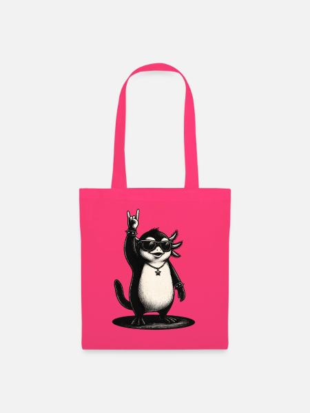 Rock N Roll Pinguin Mit Sonnenbrille - Stoffbeutel - Azalea