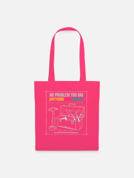 Dad Fix It Toolbox Grafik - Stoffbeutel - Azalea