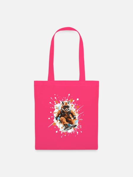 Fuchs Snowboard - Stoffbeutel - Azalea