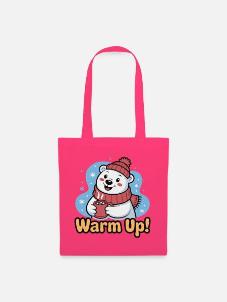 Warm Up Polar Bear Cozy - Stoffbeutel - Azalea
