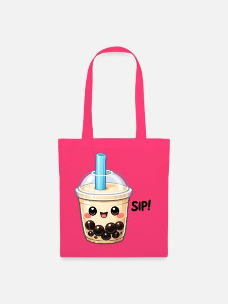 Kawaii Boba Milchtee Becher - Stoffbeutel - Azalea