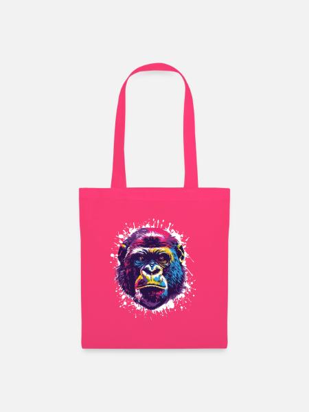 Gorilla Popart Affe Monkey - Stoffbeutel - Azalea