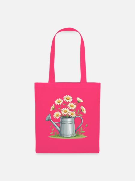 Gänseblümchen in der Gießkanne - Stoffbeutel - Azalea