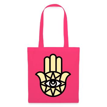 Hamsa Hand der Fatima - Stoffbeutel - Azalea - Vorne
