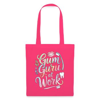Parodontiste Guru des Gencives au travail dans les soins dentaires - Sac en tissu - rose azalée - Devant