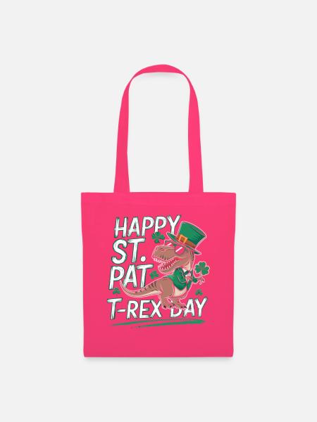 T-Rex zum St. Patrick's Day - Stoffbeutel - Azalea