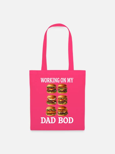 Dad Bod Burger Grid - Stoffbeutel - Azalea