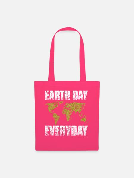 Earth Day Shirt - Stoffbeutel - Azalea