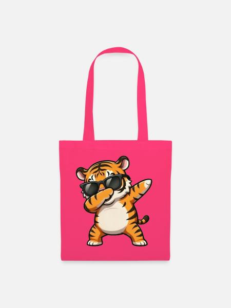 Dabbing Tiger - Stoffbeutel - Azalea