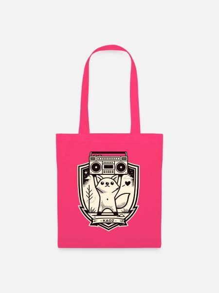 Kitty Boombox Wappen - Stoffbeutel - Azalea