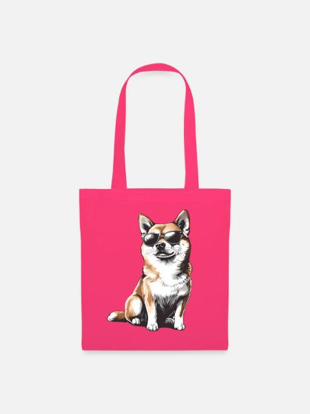Shiba mit Sonnenbrille - Stoffbeutel - Azalea