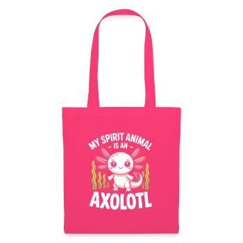 Axolotl Spirit Animal Tee - Sac en tissu - rose azalée - Devant