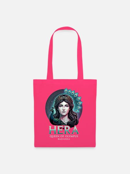 Hera bunter Pfau - Stoffbeutel - Azalea