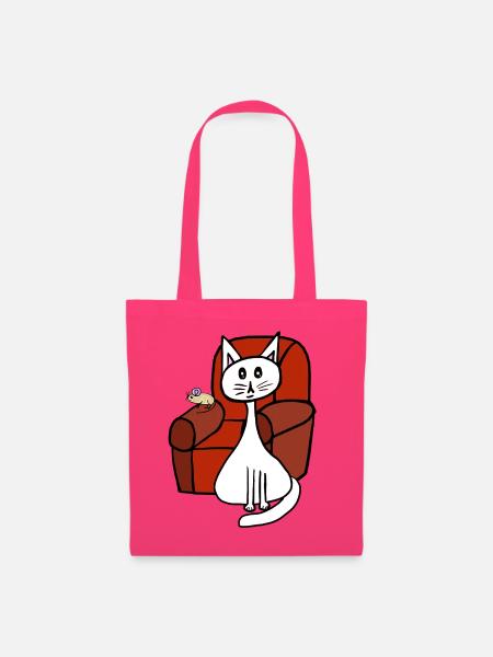 Haustiere Katze Maus Katzen Mäuse  - Stoffbeutel - Azalea