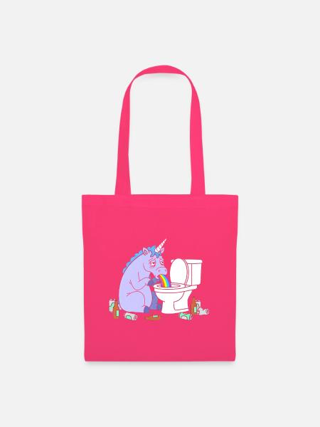 Klo Regenbogen Einhorn - Stoffbeutel - Azalea