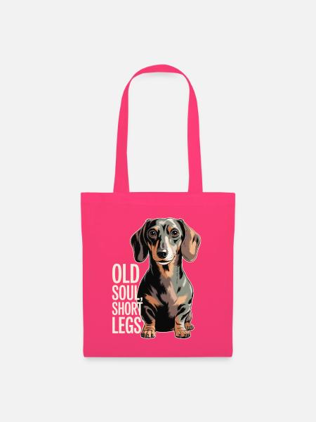 Old Soul Dackel - Stoffbeutel - Azalea