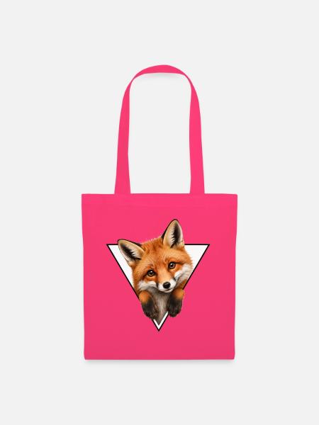 Fuchs im Dreieck-Illustration - Stoffbeutel - Azalea