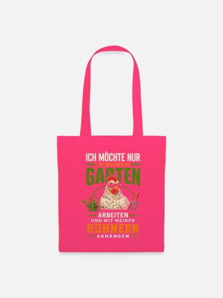 Gartenarbeit mit Hühnern Abhängen - Stoffbeutel - Azalea