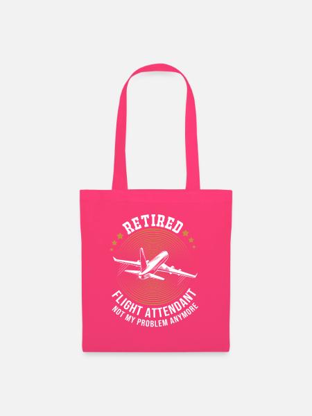 Flugbegleiter Stewardess - Stoffbeutel - Azalea