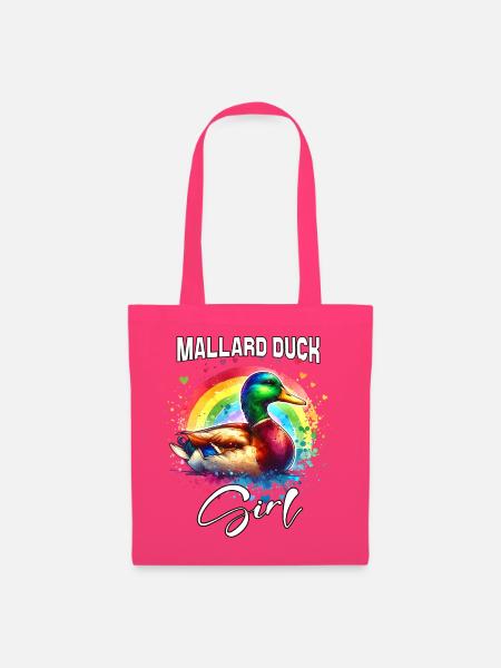 Mallard Duck Mädchen Stockente - Stoffbeutel - Azalea