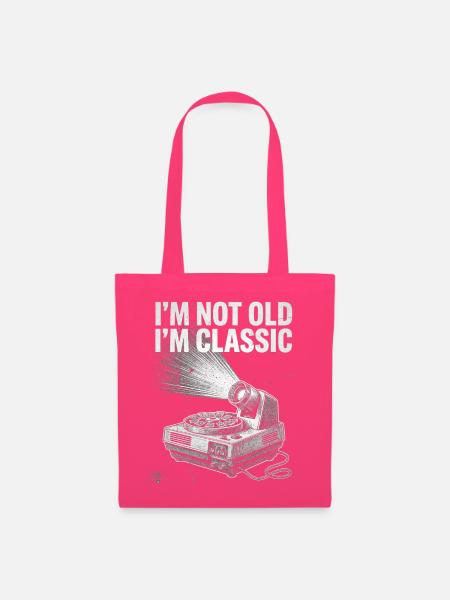 Nicht alt, ich bin Klassiker: Retro-Kasse - Stoffbeutel - Azalea