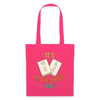 Mahjong-Spiel-Sozialclub Es ist Mahjong-Zeit - Stoffbeutel - Azalea - Vorne
