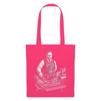 Theodore Roosevelt beim BBQ Grillen - Stoffbeutel - Azalea - Vorne