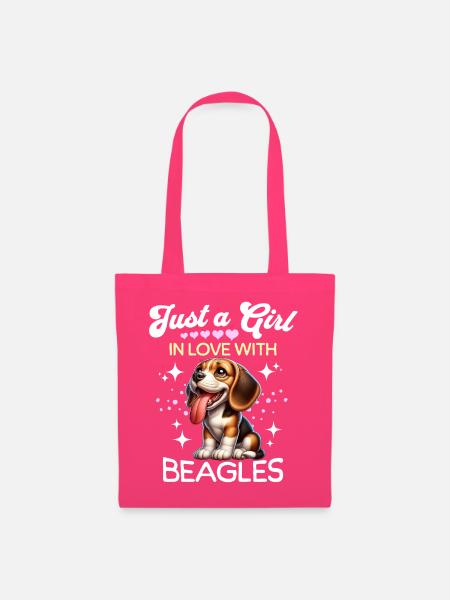 Beagle Mädchen - Stoffbeutel - Azalea