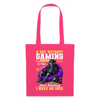 Skeleton Gamer Gaming Halloween - Stoffbeutel - Azalea - Vorne