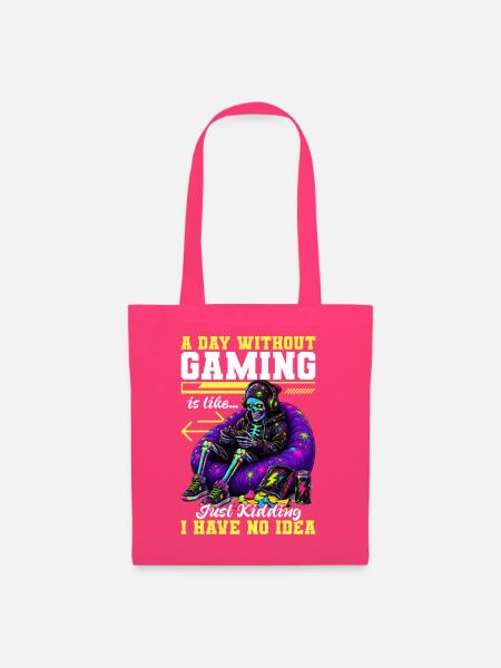 Skeleton Gamer Gaming Halloween - Stoffbeutel - Azalea
