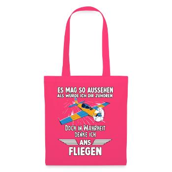 Hobbypiloten Geschenk Piloten - Stoffbeutel - Azalea - Vorne