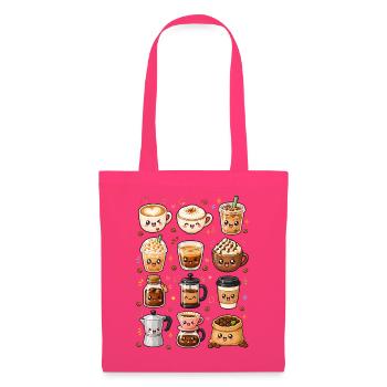 Kawaii Kaffee | Barista & Kaffeeliebe - Stoffbeutel - Azalea - Vorne