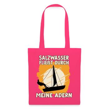 Salzwasser fließt durch meine Adern Segler Segeln - Stoffbeutel - Azalea - Vorne