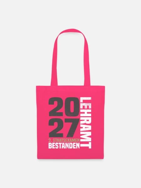 2. Staatsexamen Lehramt 2027 - Stoffbeutel - Azalea