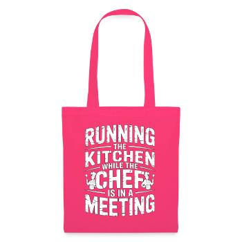 Sous Chef Running The Kitchen While Culinary Arts - Stoffbeutel - Azalea - Vorne