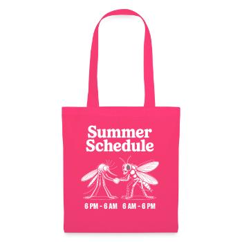 Mücke Fliege Summer Schedule Mückenstich Mücken - Stoffbeutel - Azalea - Vorne