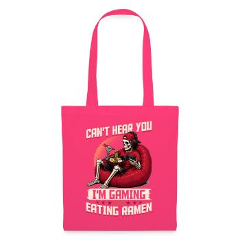 Funny Gaming and Ramen Gamer Skeleton - Stoffbeutel - Azalea - Vorne