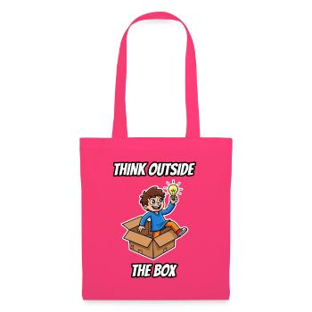 Think Out the Box – lustige Idiom-Zeichentrickserie - Stoffbeutel - Azalea - Vorne