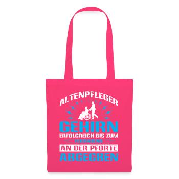Altenpfleger Geschenk Altenpflege Pflegefachkraft - Stoffbeutel - Azalea - Vorne