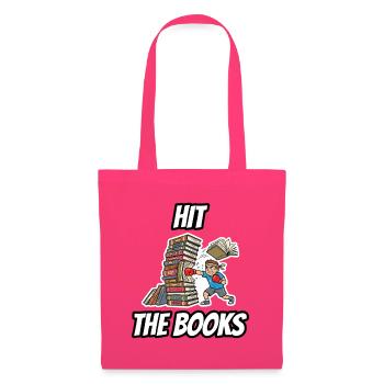 Hit the Books – Lustige, wörtliche Idiom-Zeichentrickserie - Stoffbeutel - Azalea - Vorne