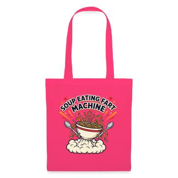 Suppen-essende Furzmaschine Witz Lustiger Humor-Liebhaber - Stoffbeutel - Azalea - Vorne