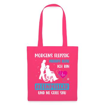 Altenpfleger Geschenk Altenpflege Pflegefachkraft - Stoffbeutel - Azalea - Vorne