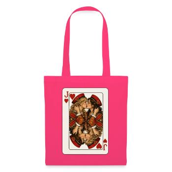 Herzdamen – Liebe ist immer das beste Blatt - Stoffbeutel - Azalea - Vorne