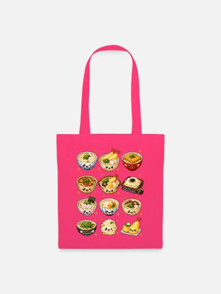 Kawaii Udon | Japanische Nudeln & Tempura - Stoffbeutel - Azalea
