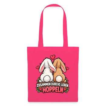 Valentinstag Geschenkidee Partner Hochzeitstag - Stoffbeutel - Azalea - Vorne