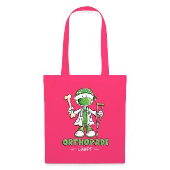 Orthopäde Cartoon Facharzt Geschenk Medizin - Stoffbeutel - Azalea - Vorne