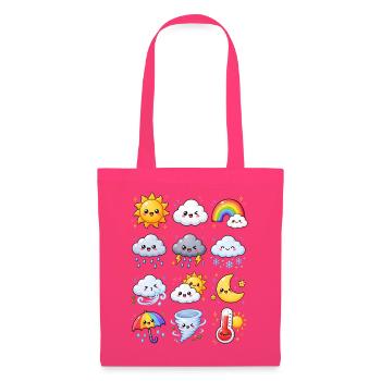 Kawaii Wetter | Sonne, Regen & Gewitter - Stoffbeutel - Azalea - Vorne