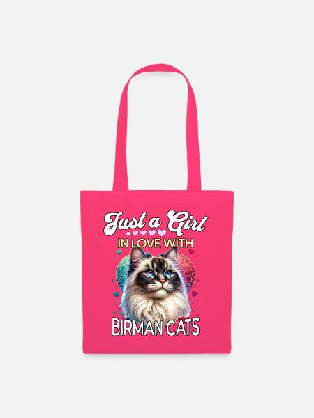 Birma Katze Mädchen - Stoffbeutel - Azalea