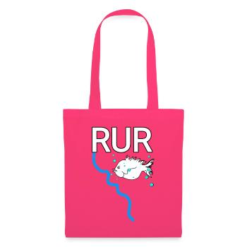 Der reissende Fluss Rur Lebendiger Fluss mit Fisch - Stoffbeutel - Azalea - Vorne