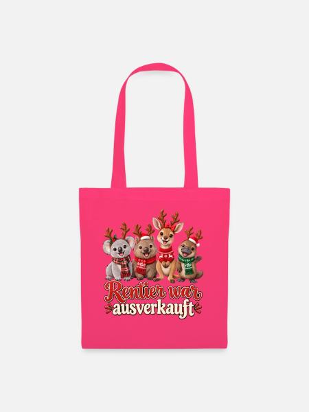 Rentier war ausverkauft – Weihnachtsmotiv - Stoffbeutel - Azalea